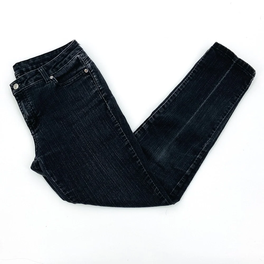 MICHAEL KORS Black Dark Wash Slim Denim Jeans Size 8